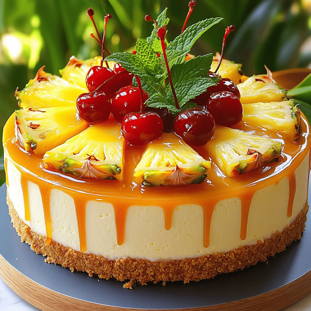Pineapple Upside-Down Cheesecake Delightful Dessert Recipe