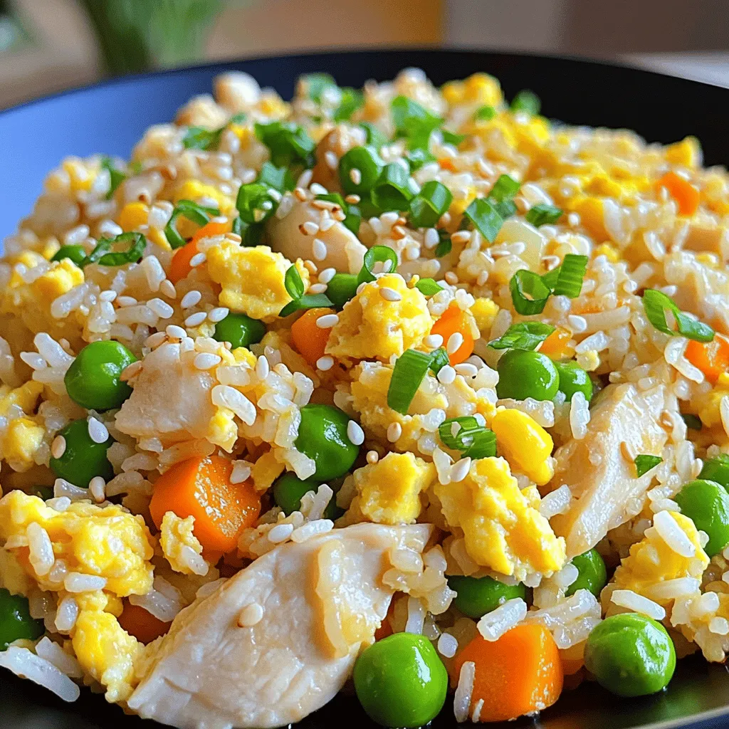 Easy Chicken Fried Rice Delicious Dinner in Minutes