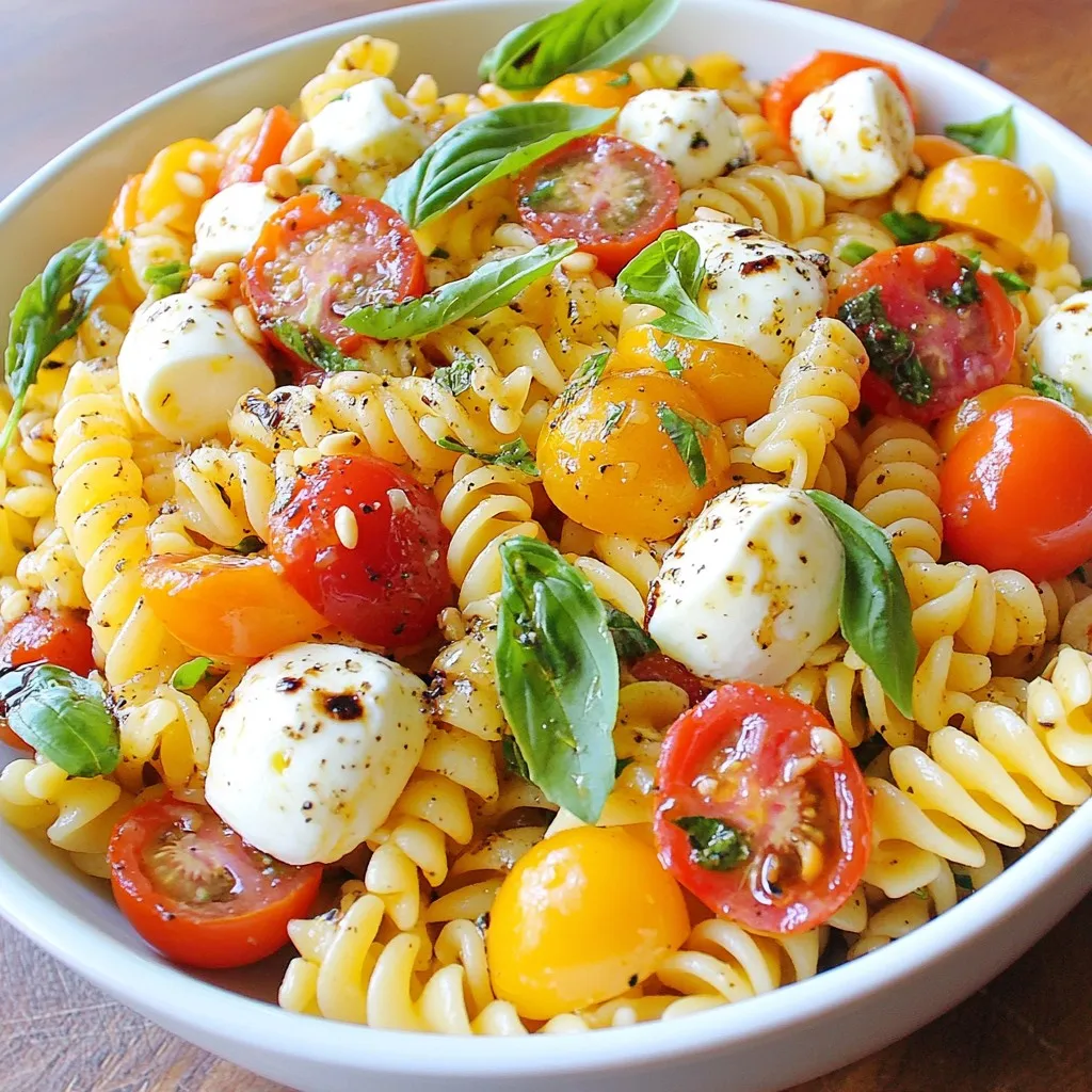 Caprese Pasta Salad Fresh and Flavorful Delight