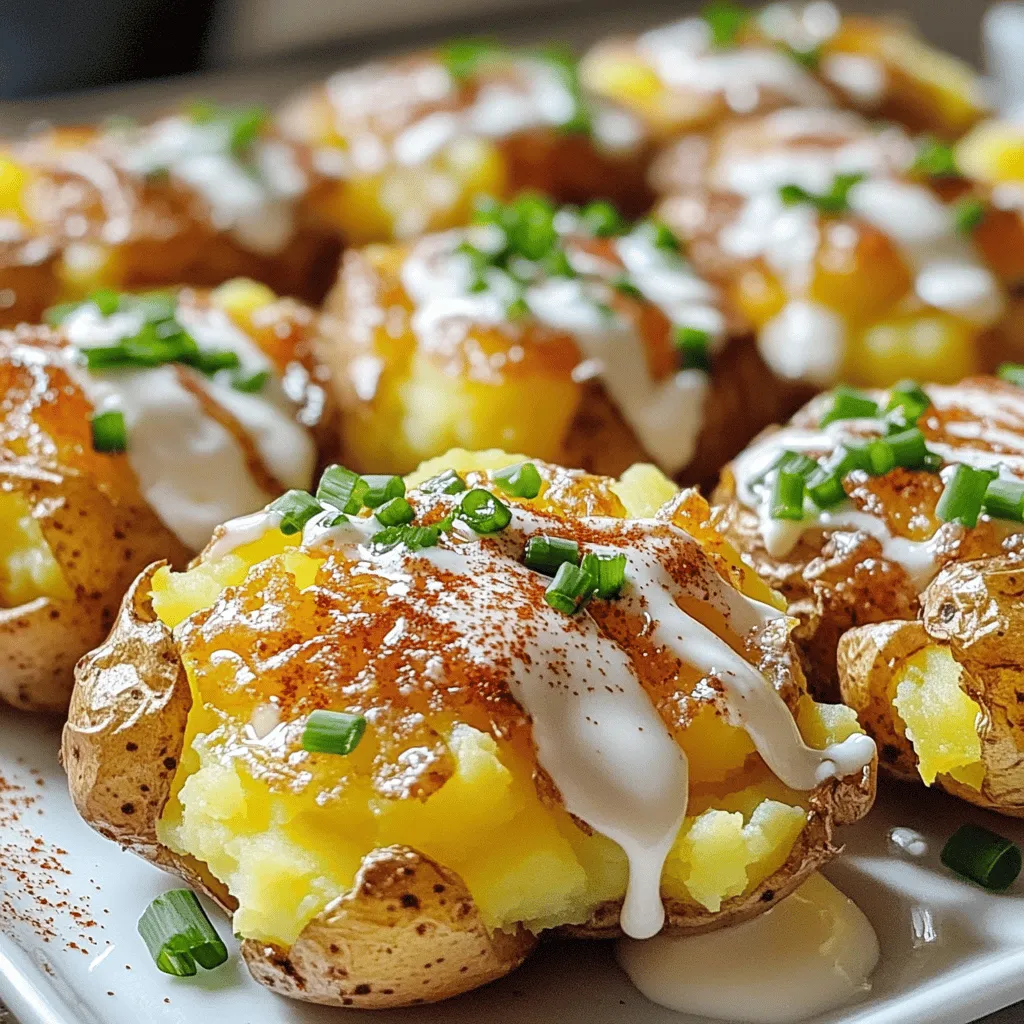 Restaurant Style Smashed Potatoes Easy and Flavorful Recipe