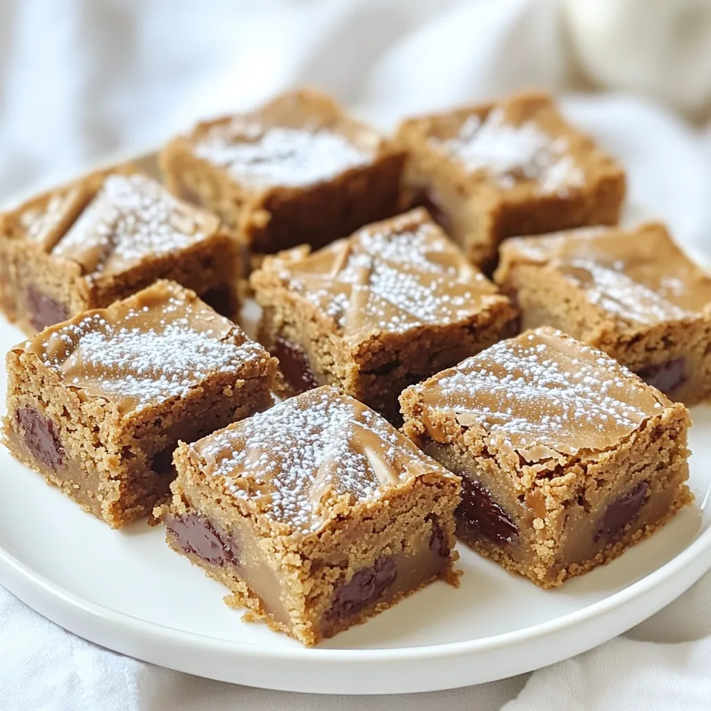 Brown Butter Chocolate Chunk Blondies Irresistible Treat