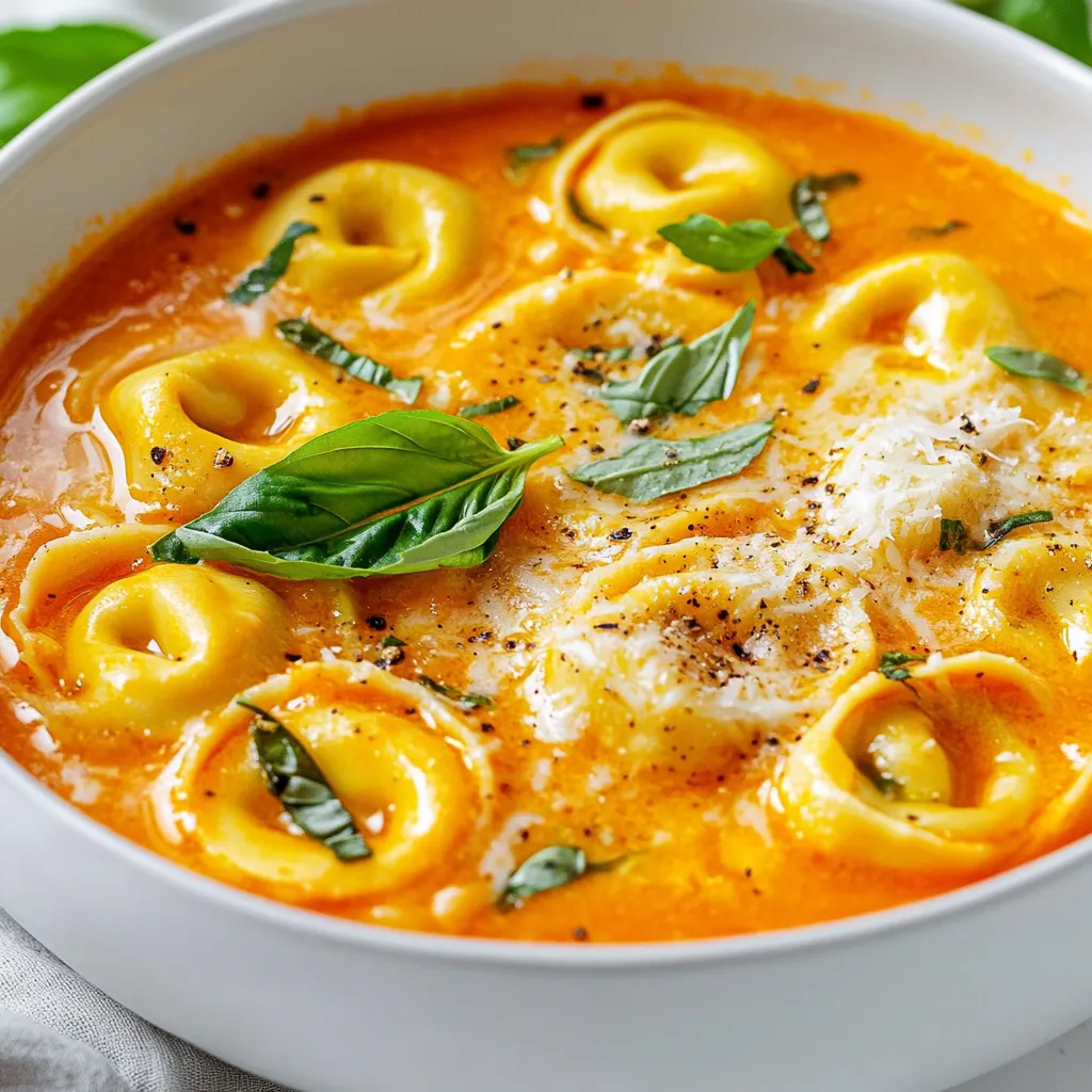 Creamy Tomato Basil Tortellini Soup Cozy Delight