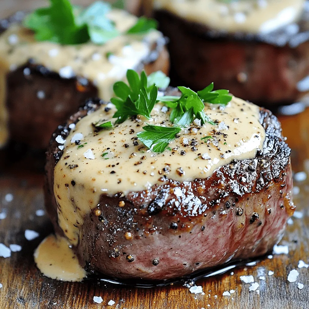 For a delightful seared filet mignon with shallot peppercorn cream sauce, you need the right ingredients. First, get two filet mignon steaks, each weighing 6-8 ounces. These are the stars of the dish.