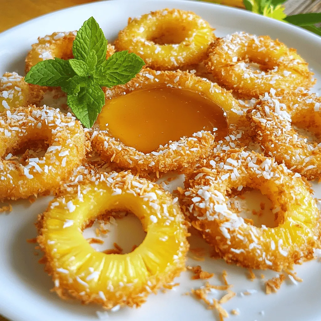 Fried Pineapple Rings Tropical Snack Recipe Delight