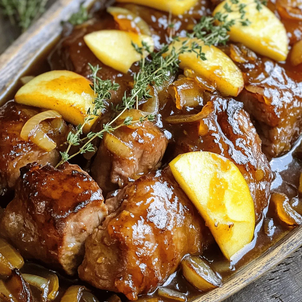 The key to a great apple cider braised pork shoulder lies in the ingredients. You need a few simple items to create a rich, savory meal.