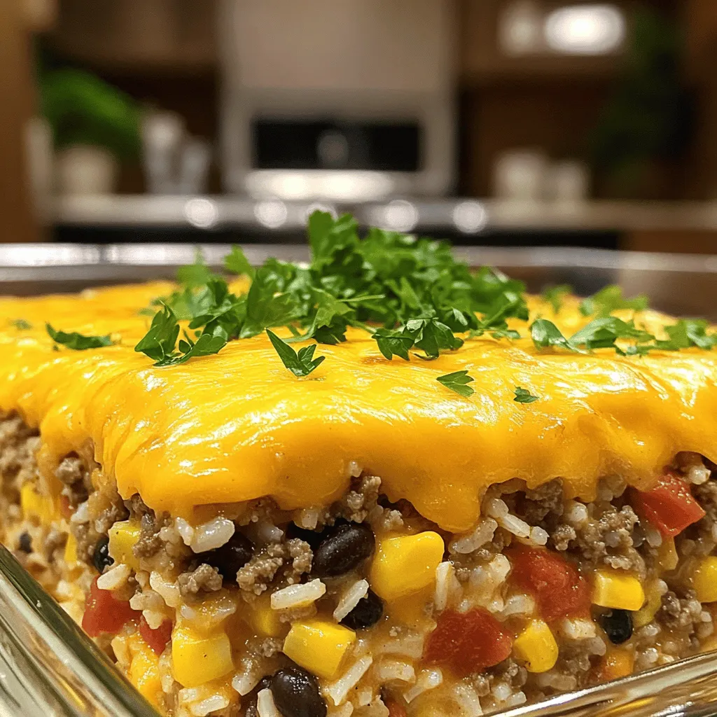 Easy Hamburger Rice Casserole Simple Comfort Food