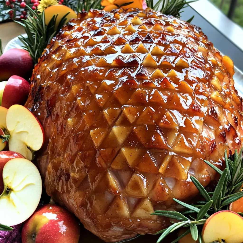 Apple Cider Glazed Ham Tasty Holiday Meal Recipe