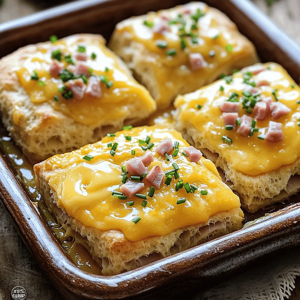 Ham and Cheese Butter Swim Biscuits Easy and Tasty Treat