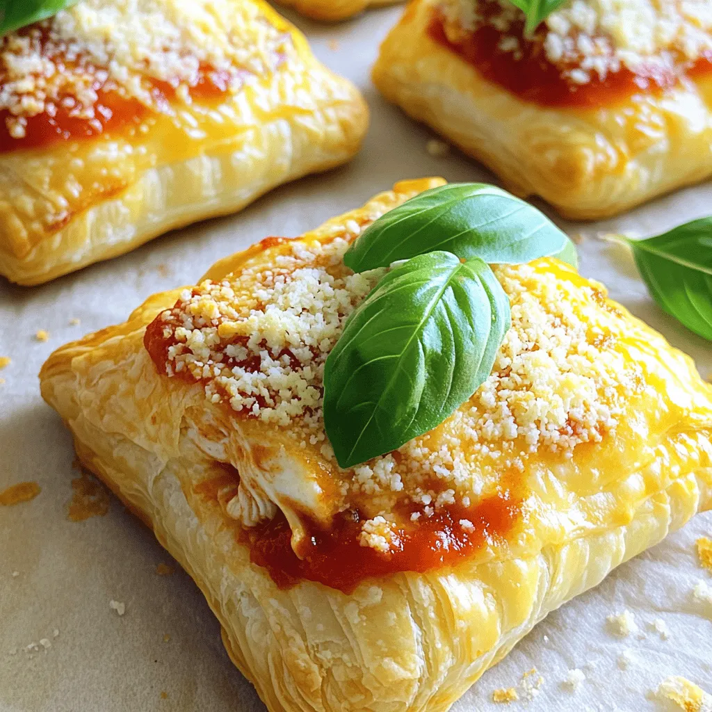 Chicken Parmesan pillows are a delightful twist on the classic dish. They combine tender chicken with creamy cheeses, all wrapped in flaky puff pastry. What makes them unique is how they transform comfort food into a fun, bite-sized treat.
