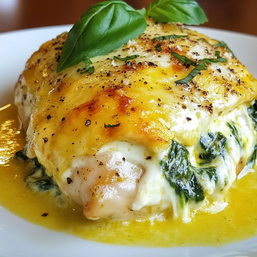 Creamy Spinach Stuffed Chicken Flavorful and Savory Dish