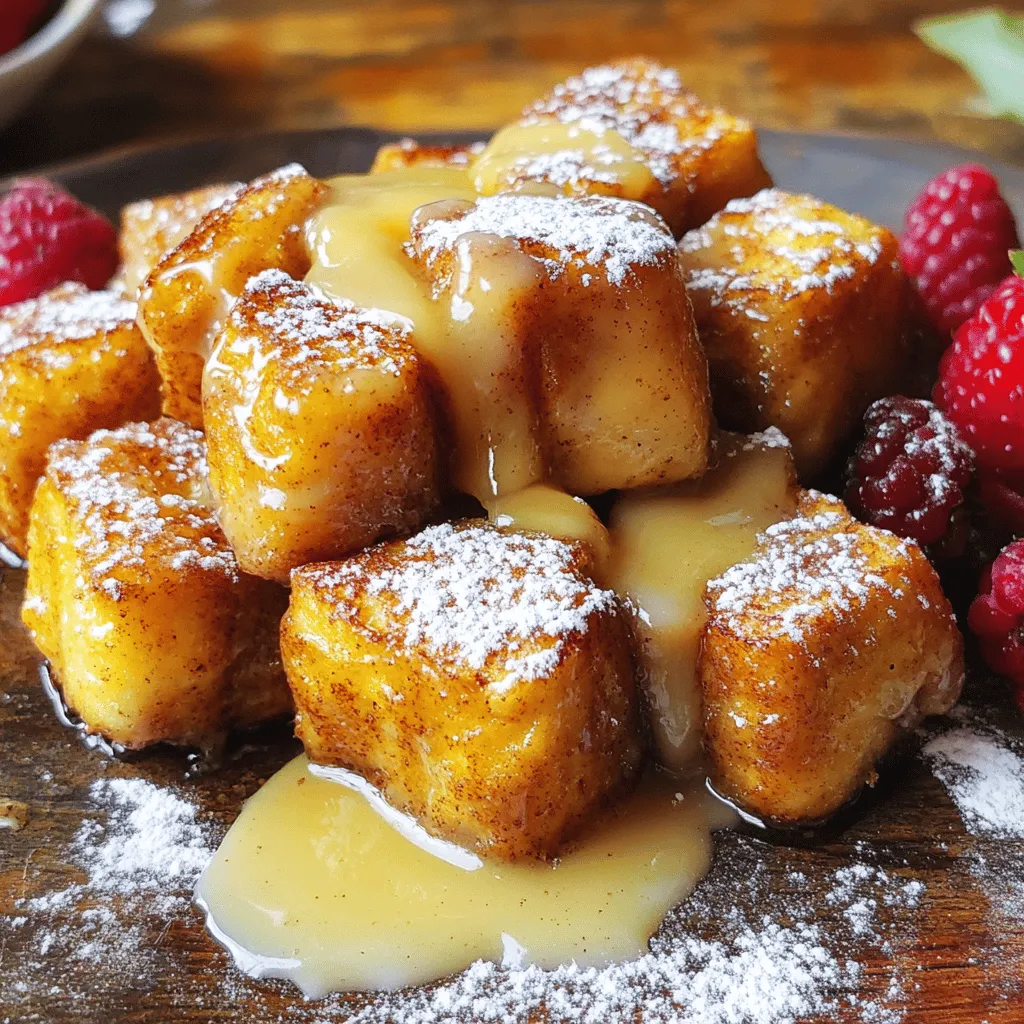 The key ingredients for cinnamon roll French toast bites make this dish a true delight. You will need: