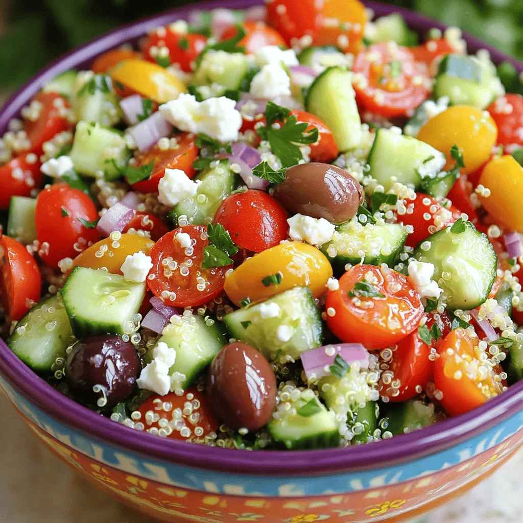 Greek Quinoa Chopped Salad Fresh and Flavorful Meal