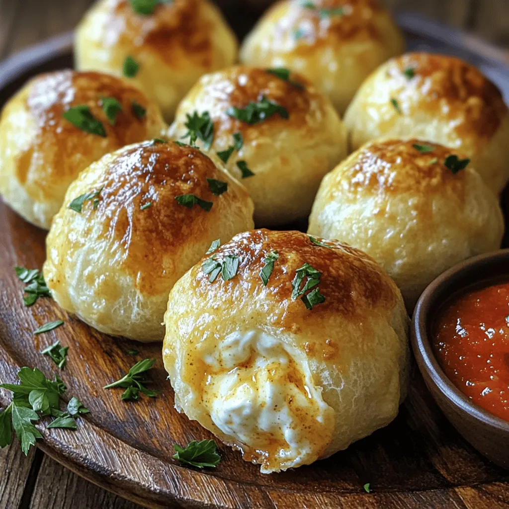 Pillsbury Biscuit Garlic Butter Cheese Bombs are tasty bites of joy. They use Pillsbury Grands! Biscuits as a base. Each biscuit is filled with a mix of creamy cheese and garlic. When baked, they puff up to golden perfection.