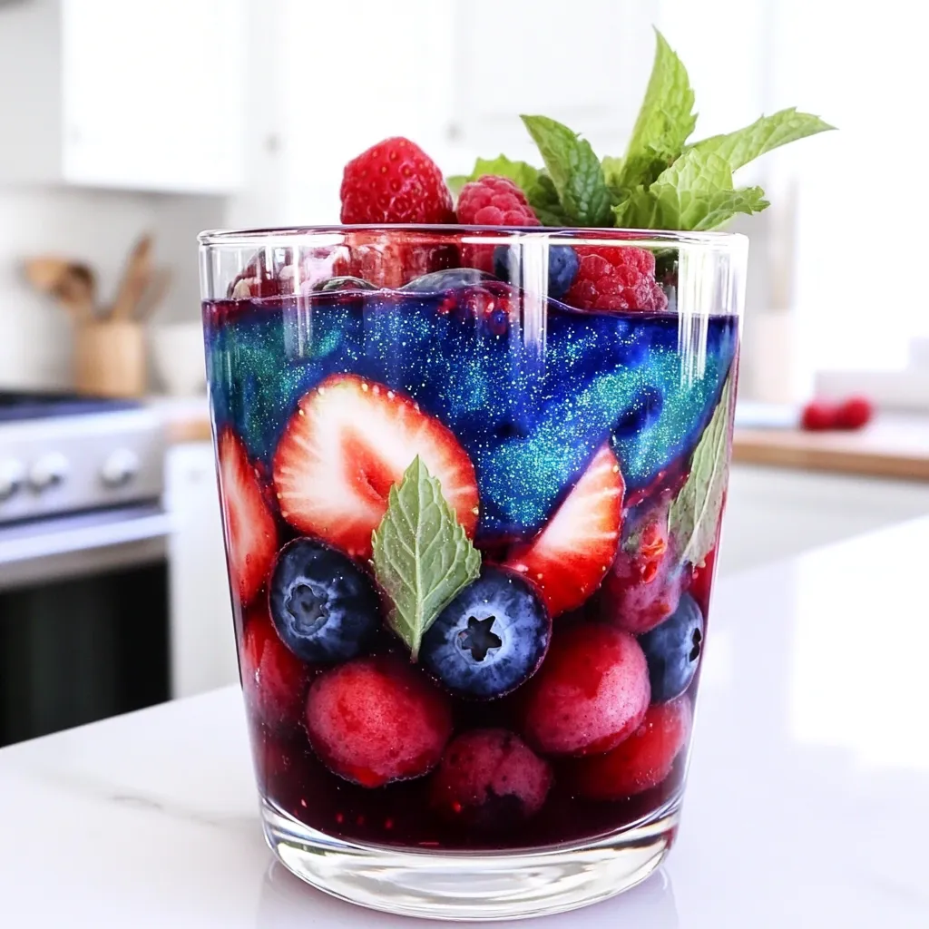 Galaxy Summer Mocktail Refreshing and Colorful Recipe