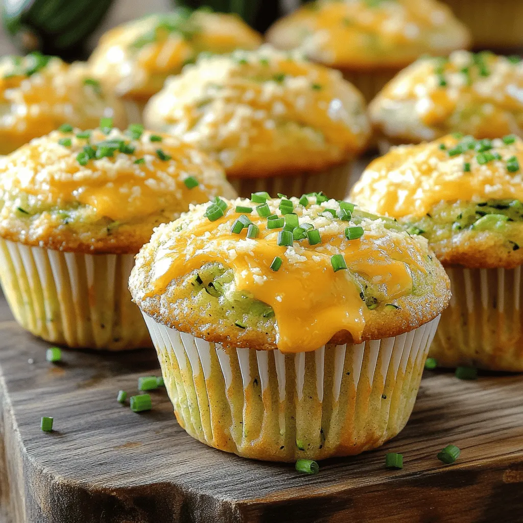 Cheddar Zucchini Muffins Tasty and Simple Recipe