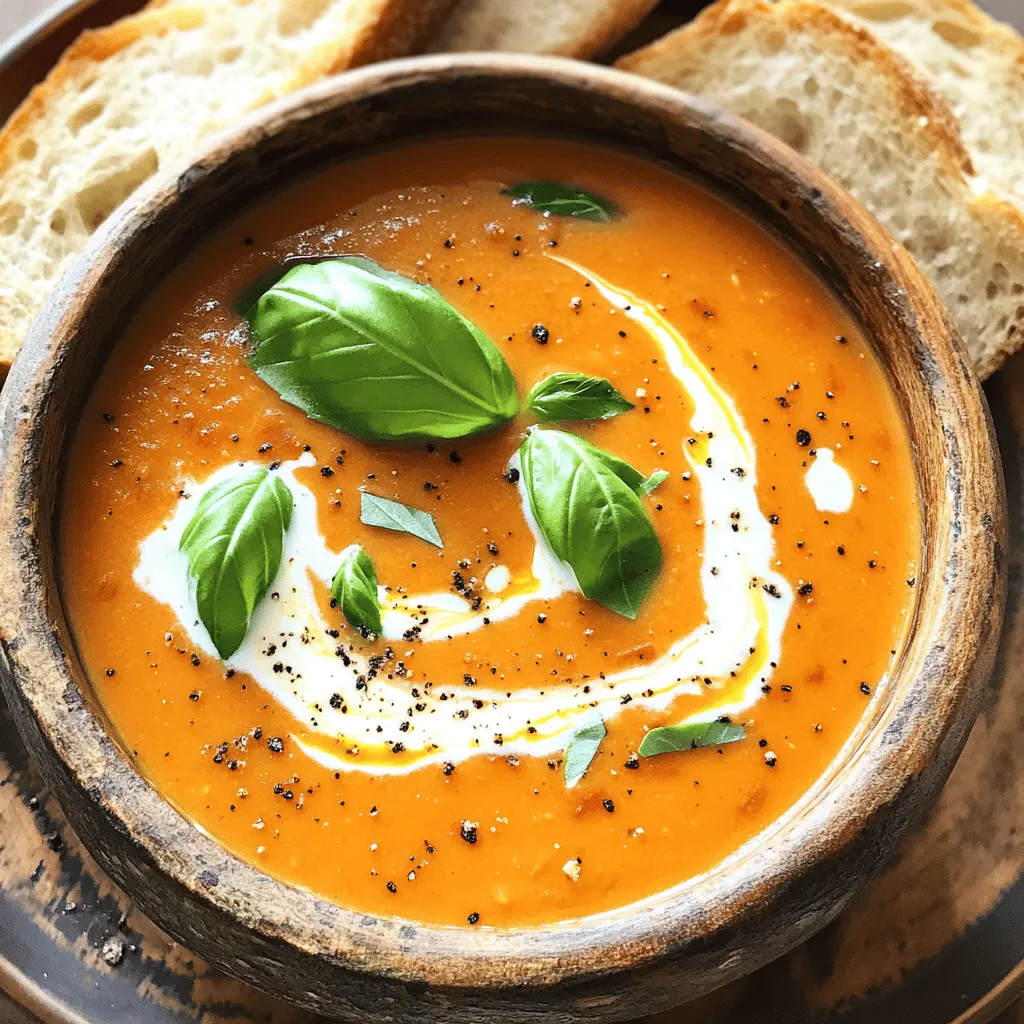 Creamy Tomato Basil Soup Rich and Flavorful Recipe