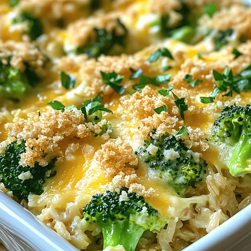 Cheesy Broccoli Rice Casserole Easy and Tasty Dish