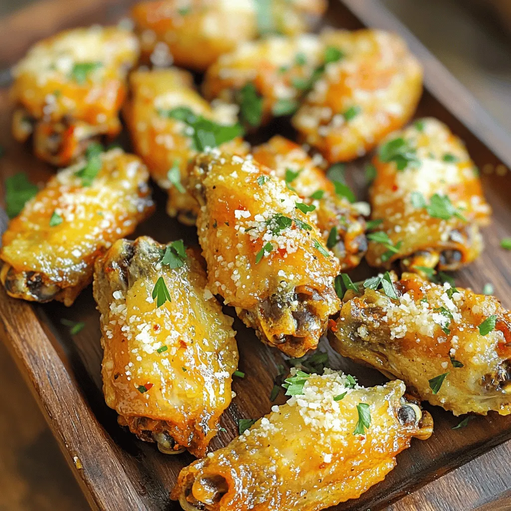 Garlic Parmesan Air Fryer Wings Crispy and Tasty Snack