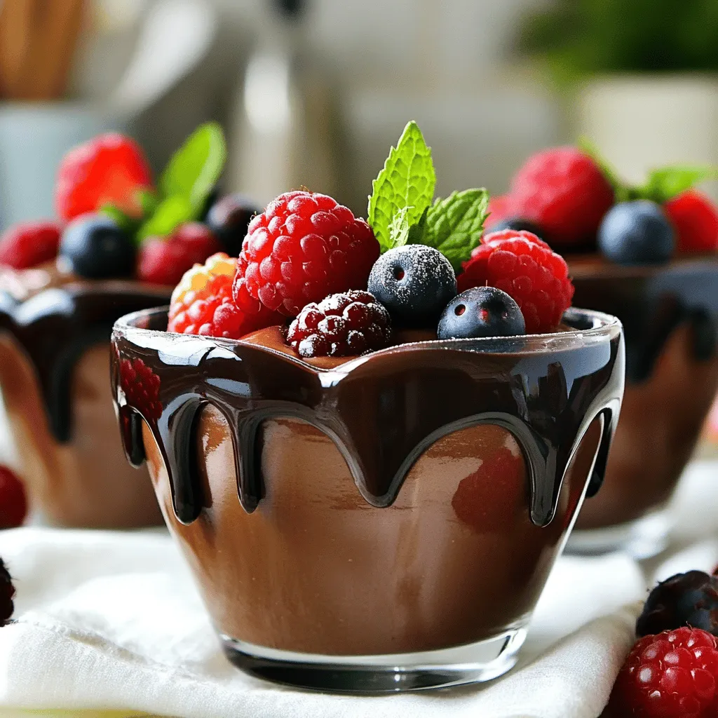 Chocolate Mousse Cup Hearts Delightful and Easy Treat