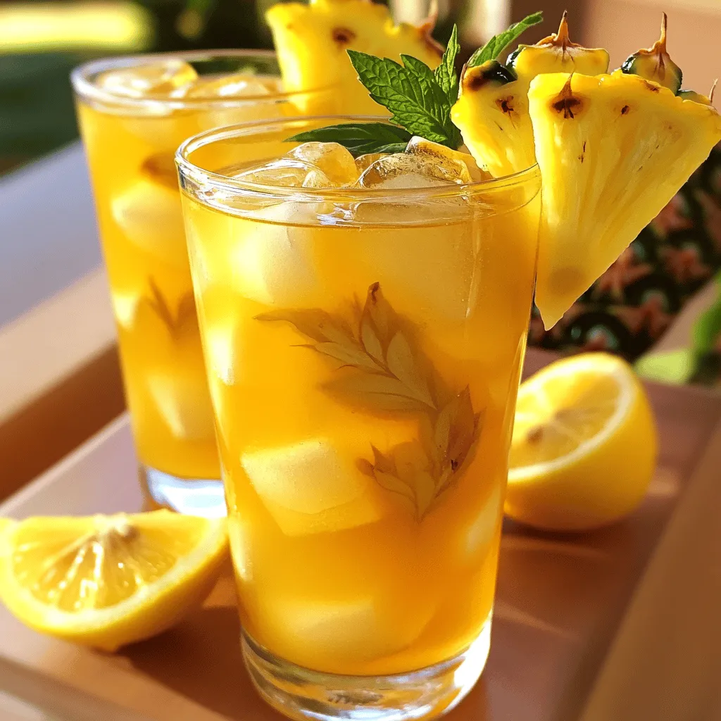 Lemony Pineapple Iced Tea Recipe Refreshing Drink Guide