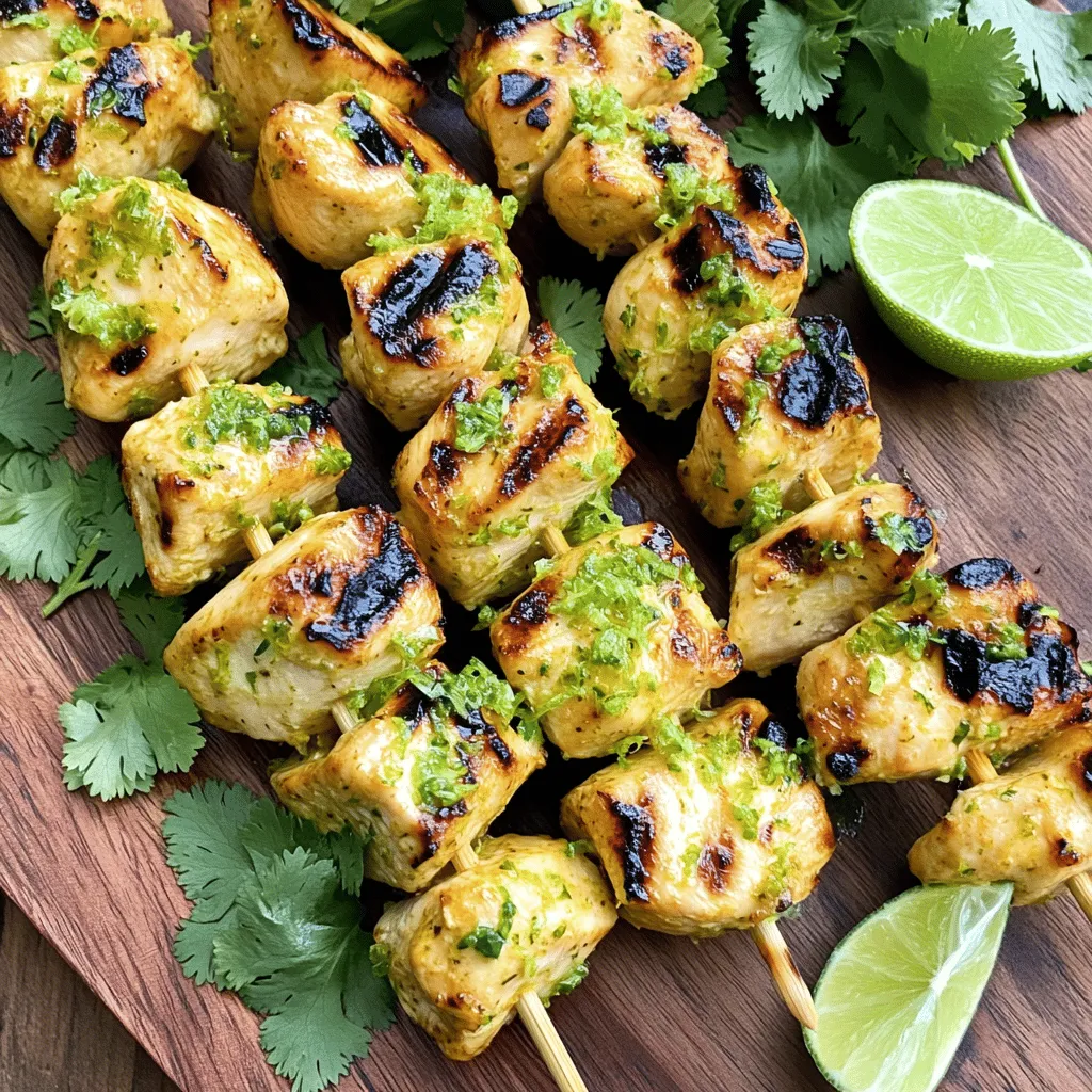 Zesty Lime Chicken Skewers Flavorful Grilling Recipe