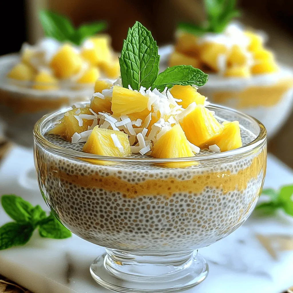 Pineapple Coconut Chia Pudding Refreshing and Simple