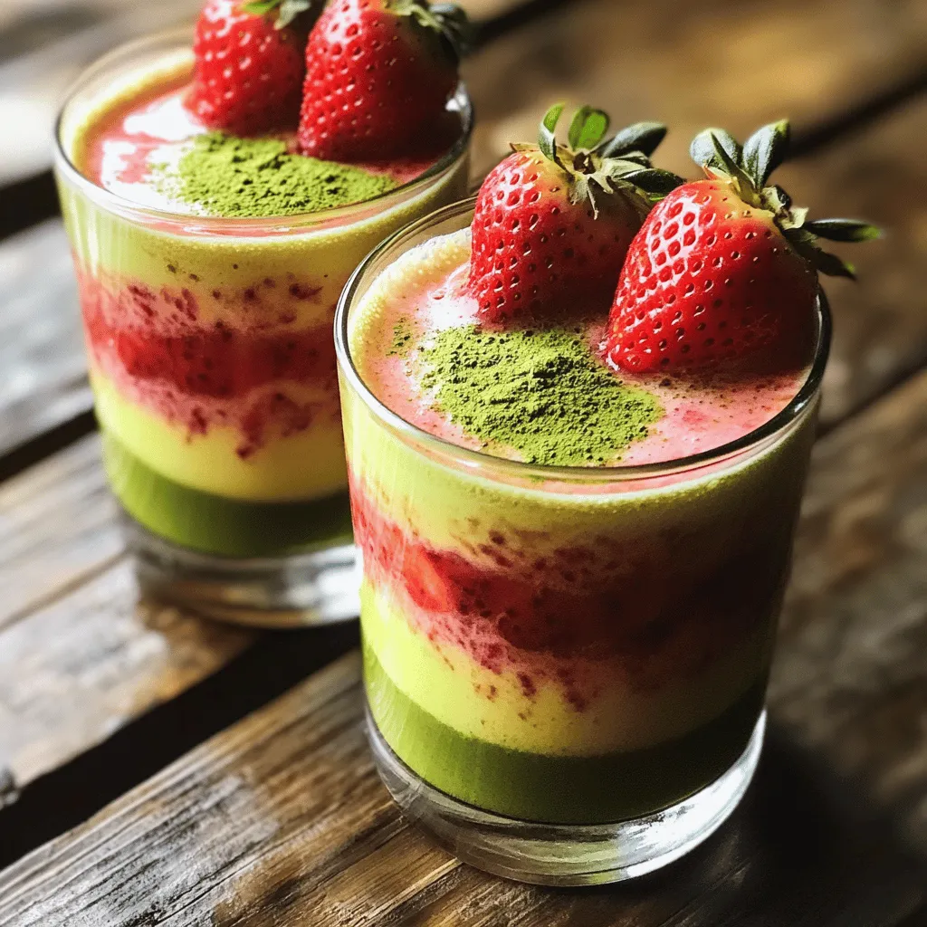 To make a great strawberry matcha latte, you need fresh and tasty ingredients. The main stars are strawberries and matcha. Each brings a unique flavor and benefit.