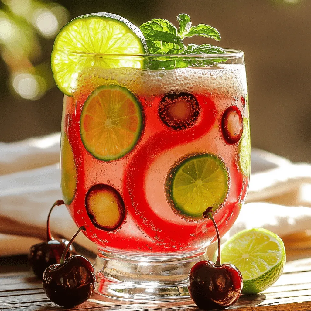 Refreshing Cherry Limeade Burst of Flavor Delight