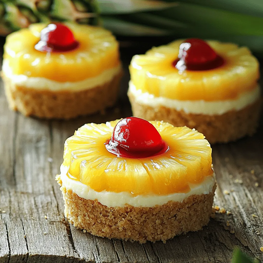 Mini Pineapple Upside-Down Cheesecakes Delightful Treat