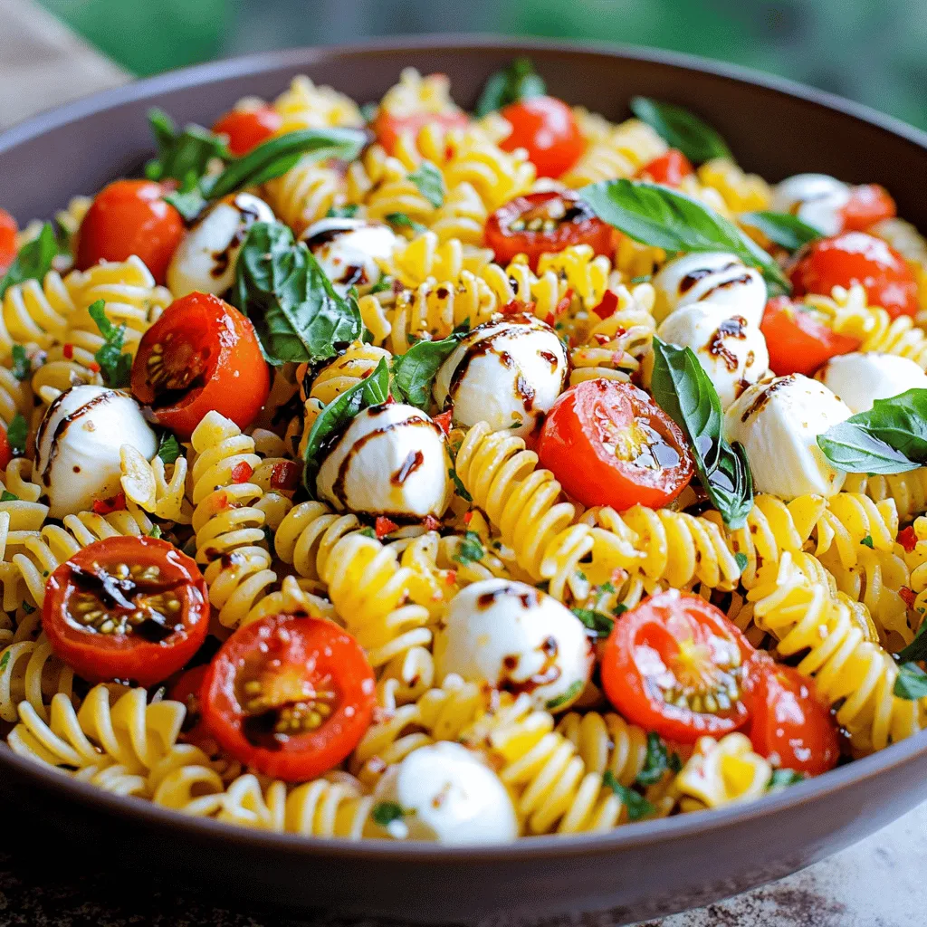 Caprese Pasta Salad Colorful and Flavorful Dish