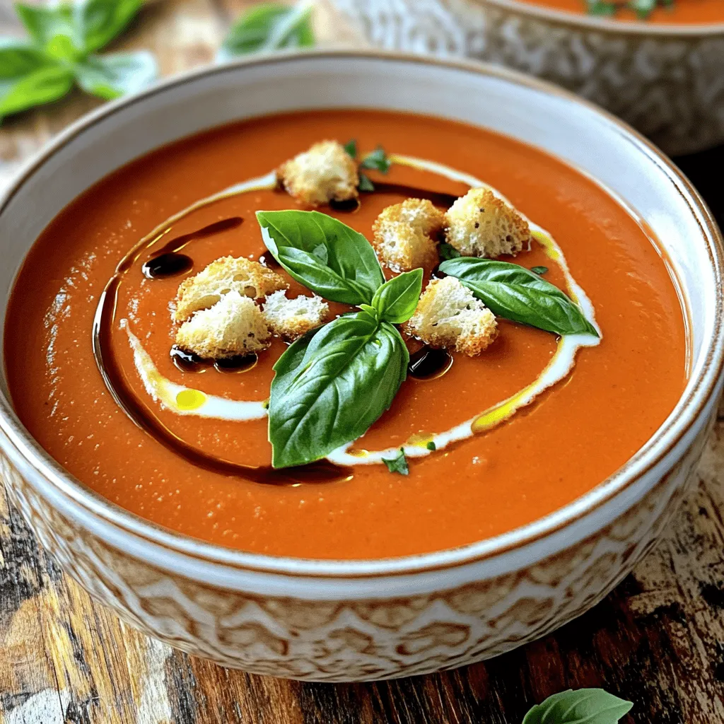 Creamy Tomato Basil Soup Flavorful and Simple Recipe