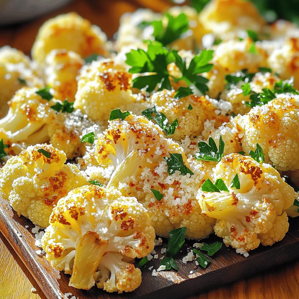 Garlic Parmesan Roasted Cauliflower Delight Recipe
