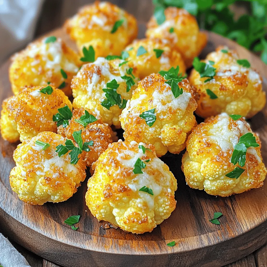 Air Fryer Garlic Parmesan Cauliflower Bites Delight