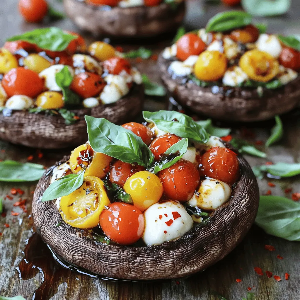Caprese Stuffed Portobello Mushroom Recipe Delight