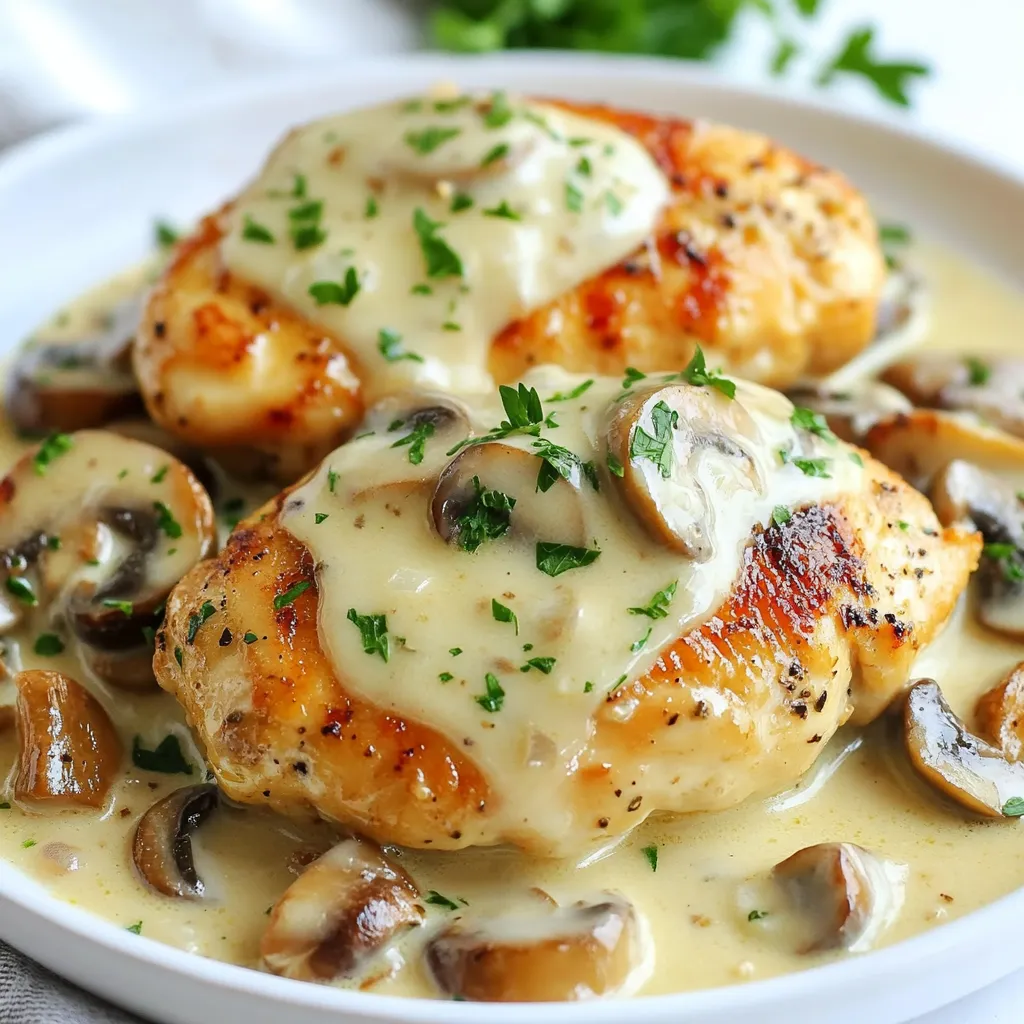 Creamy Mushroom Chicken Skillet Delightful Simple Dish