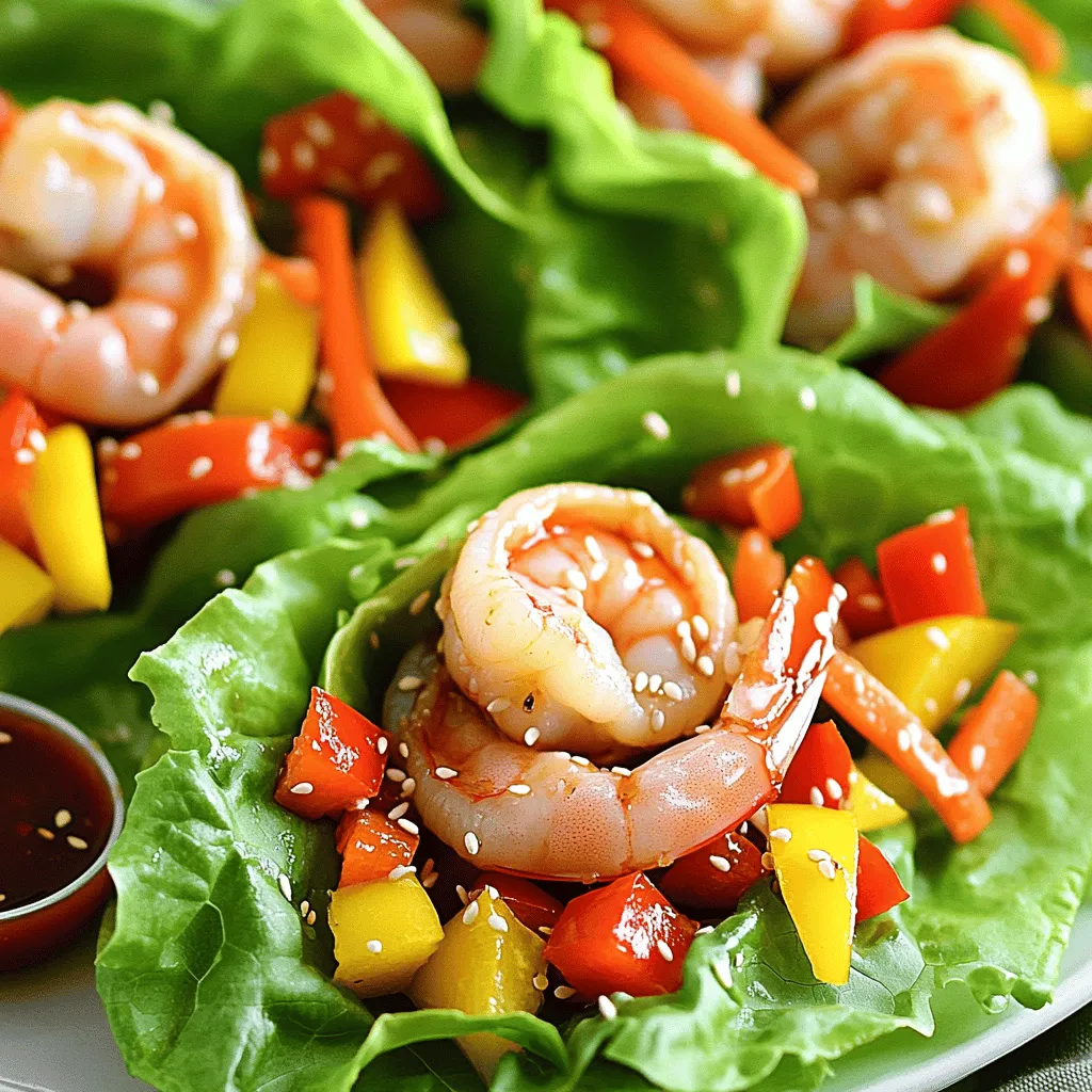 Teriyaki Shrimp Lettuce Wraps Tasty and Healthy Meal