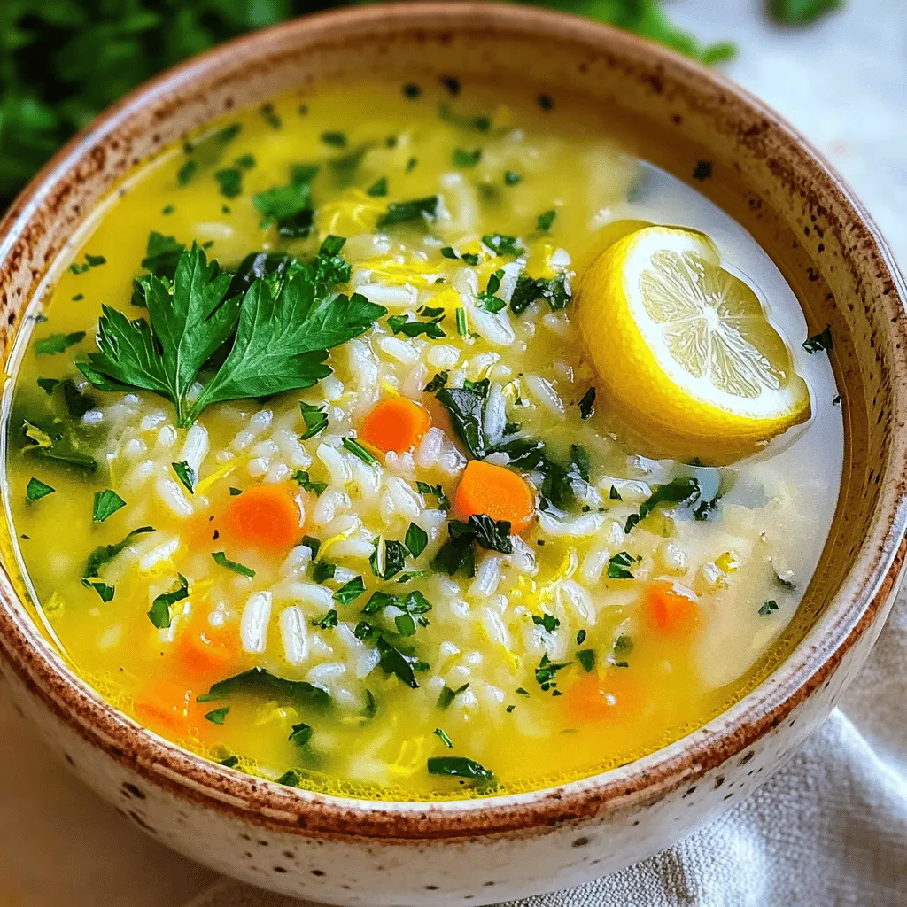 Lemon rice soup is a simple dish with bright flavors. You need a few key ingredients to make it shine.