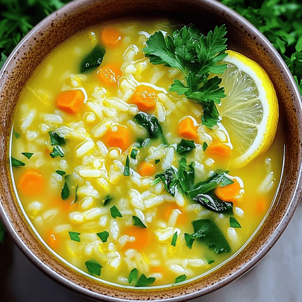 Lemon Rice Soup Nourishing and Flavorful Comfort Dish