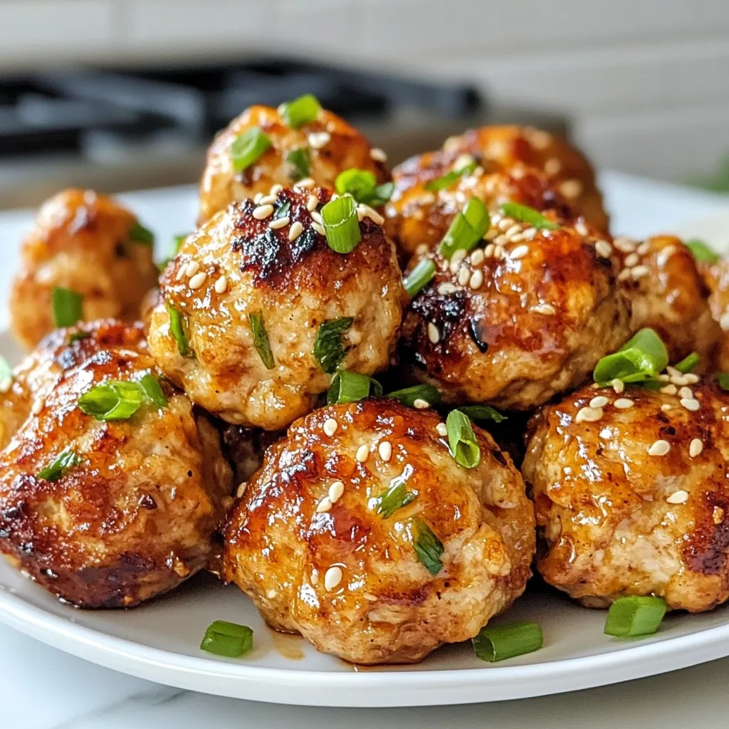 Savory Sesame Ginger Chicken Meatballs Recipe
