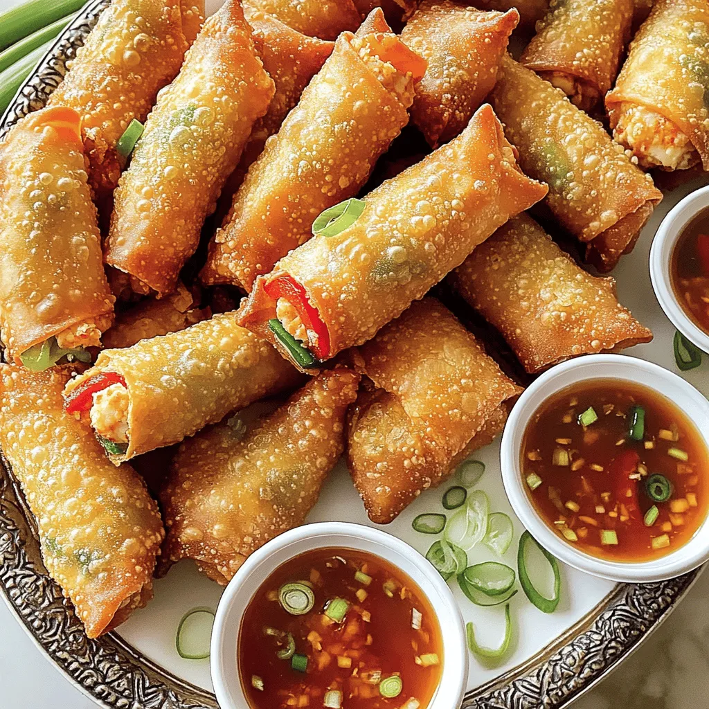 For a tasty crab cake egg rolls recipe, you need a few simple ingredients.