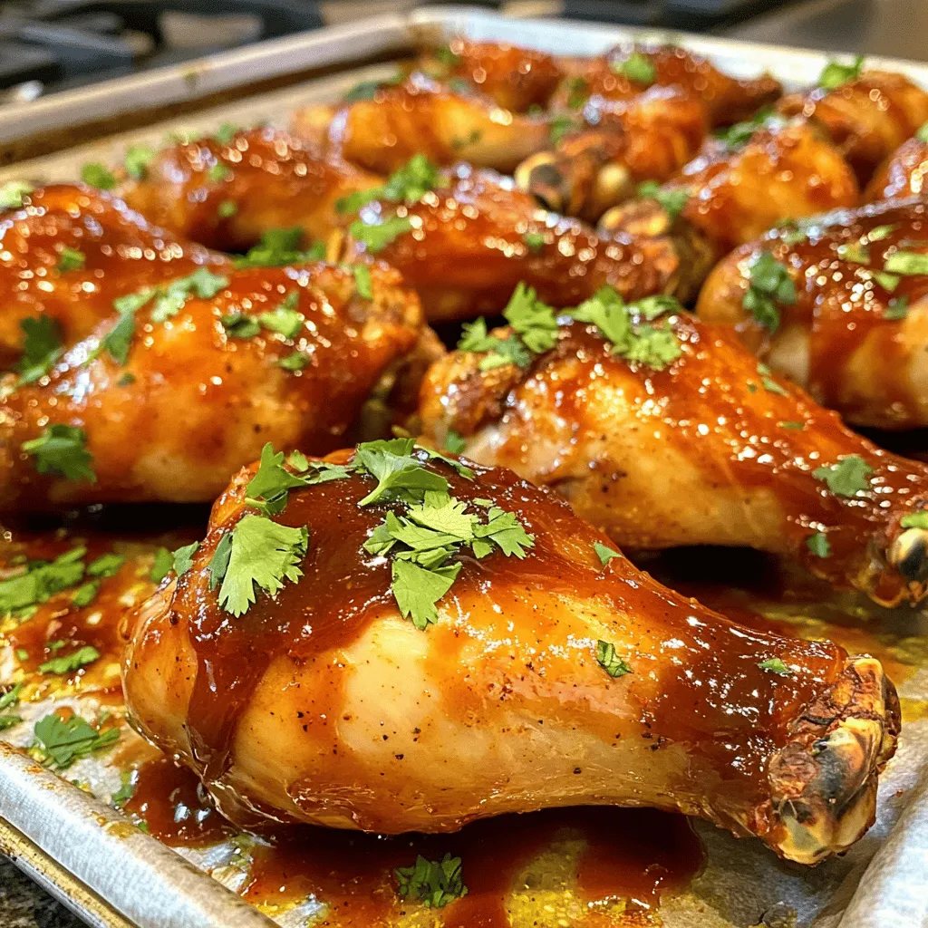 BBQ Chicken Drumsticks Sheet Pan Easy Dinner Recipe