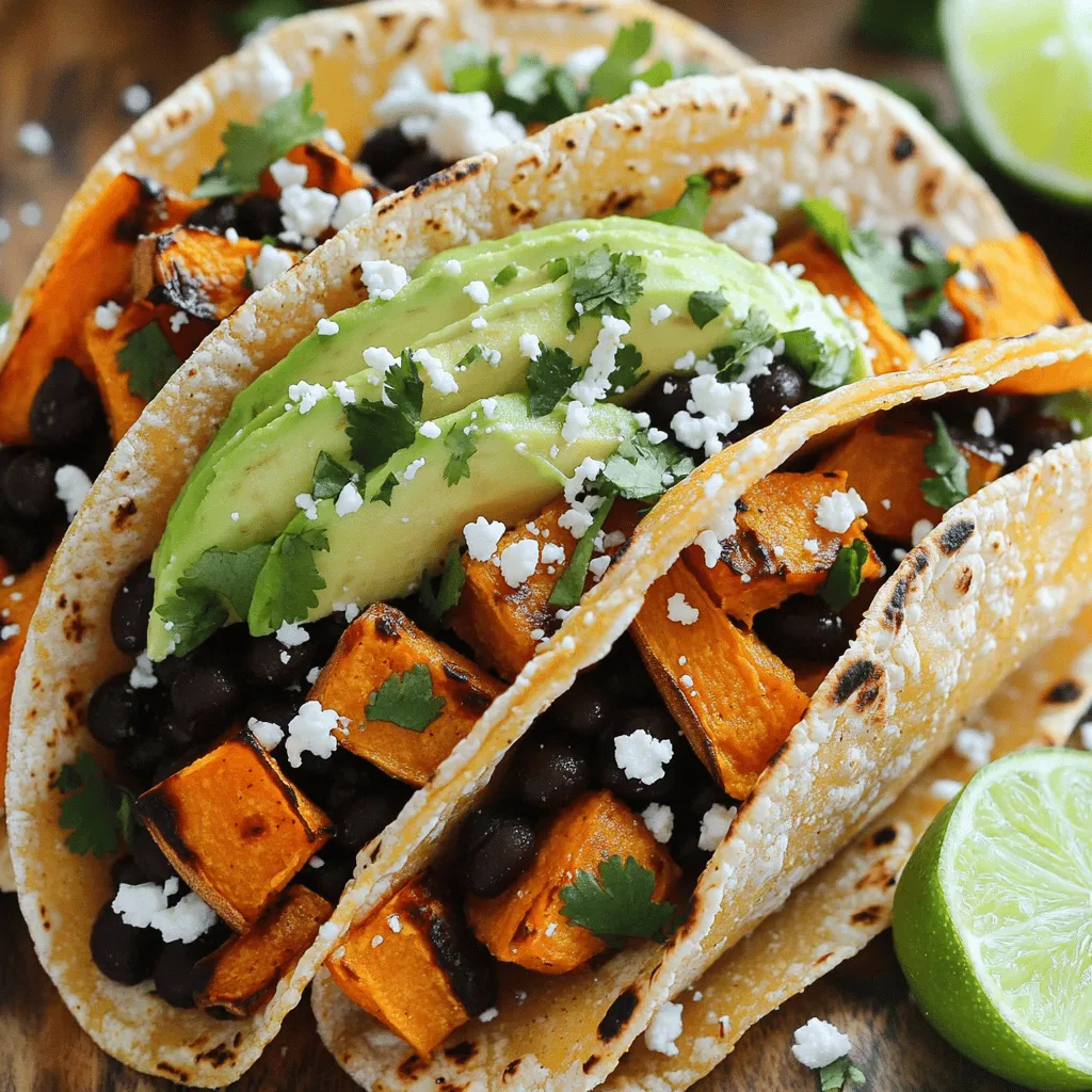 Savory Sweet Potato and Black Bean Tacos Recipe