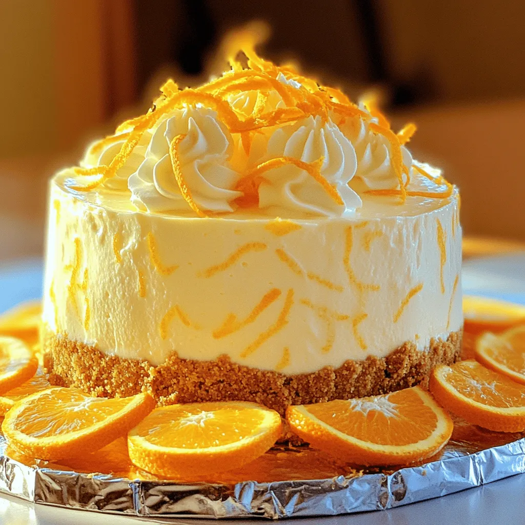The no bake orange creamsicle cheesecake needs simple ingredients. Each one plays a key role in flavor and texture.