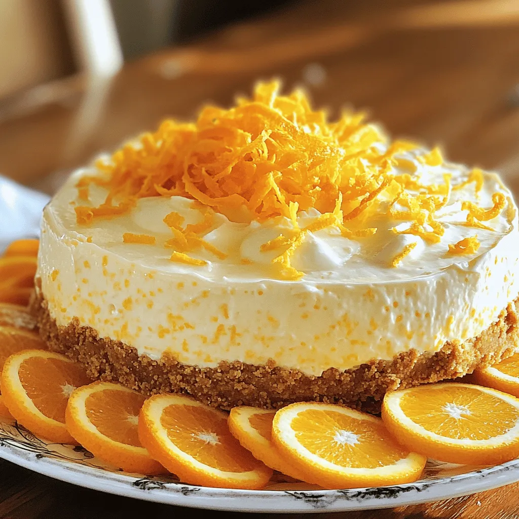 No Bake Orange Creamsicle Cheesecake Delightful and Easy