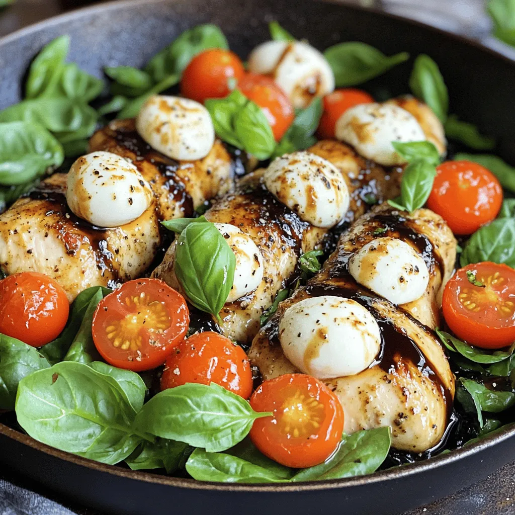 Chicken Caprese Skillet Easy and Flavorful Meal