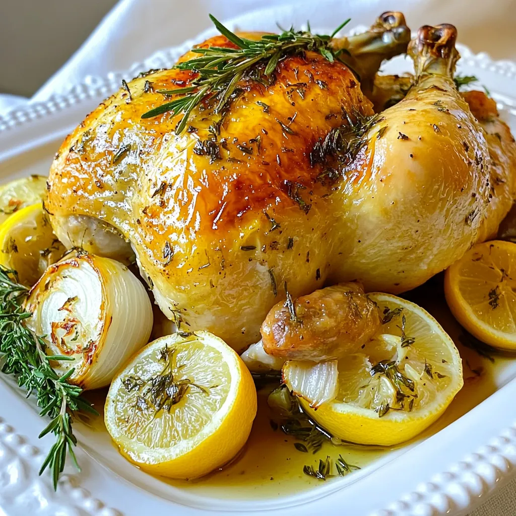 Lemon Herb Roast Chicken Juicy and Flavorful Dish