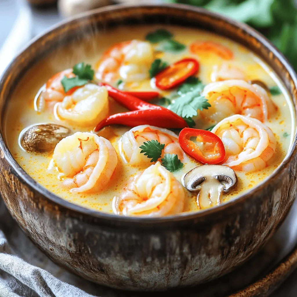 Thai Coconut Shrimp Soup Flavorful and Easy Recipe