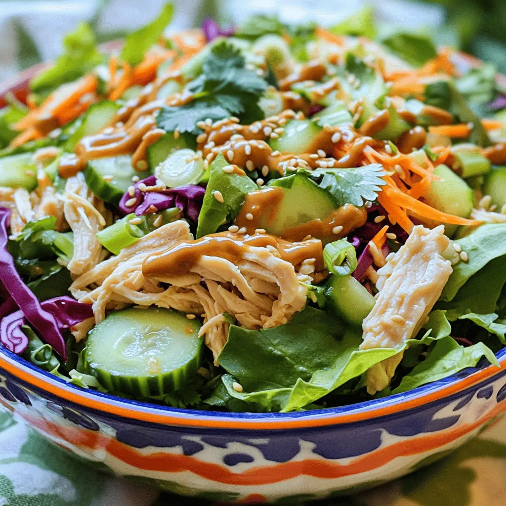 Asian Sesame Chicken Salad Fresh and Flavorful Mix