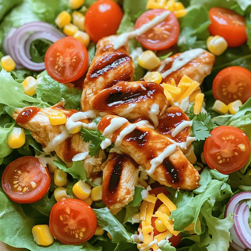 BBQ Ranch Chicken Salad Tasty and Easy Recipe