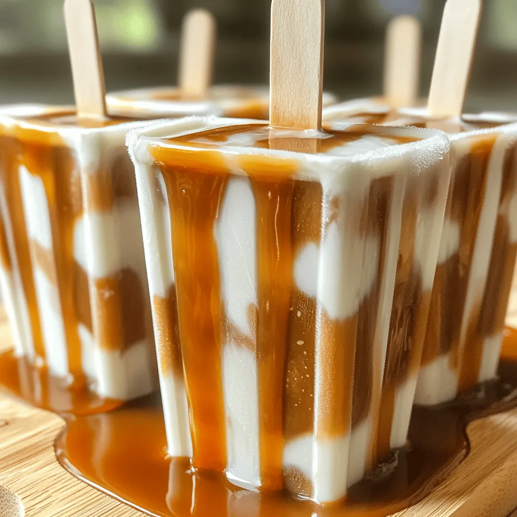 Iced Caramel Macchiato Popsicles Refreshing Summer Treat
